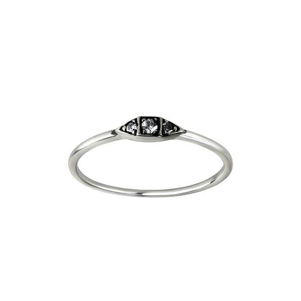 Silver Geometric Ring - Wholesale - 26090