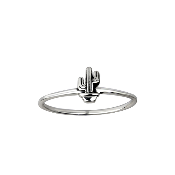 Silver Cactus Ring - Wholesale - 26100