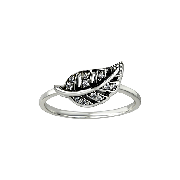 Silver Leaf Ring - Wholesale - 26106