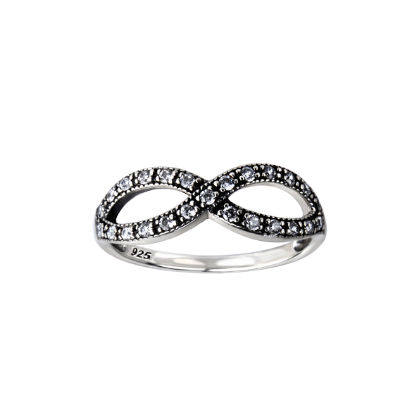 Silver Infinity Ring - Wholesale - 26108