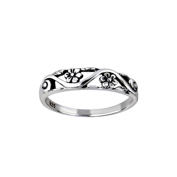 Silver Flower Ring - Wholesale - 26123