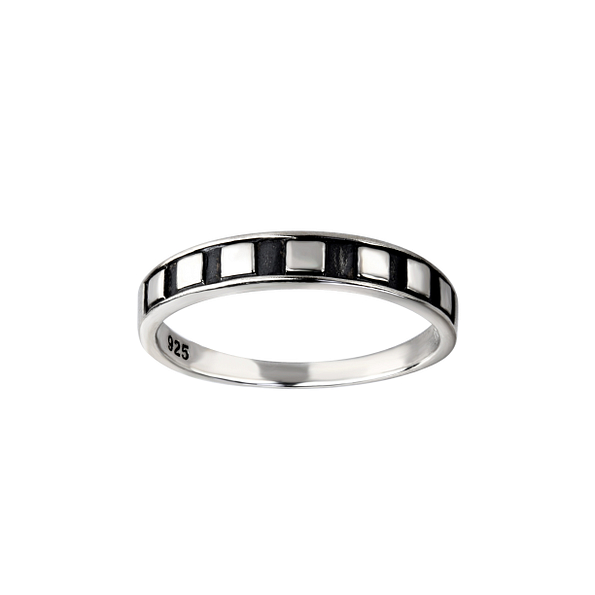 Silver Geometric Ring - Wholesale - 26124