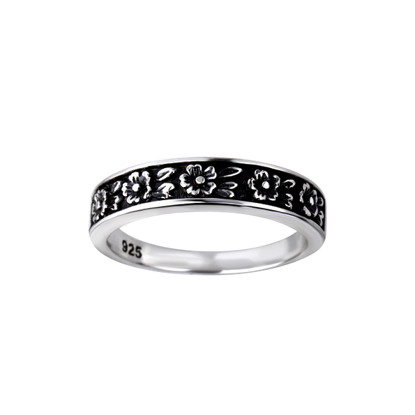 Silver Flower Ring - Wholesale - 26127