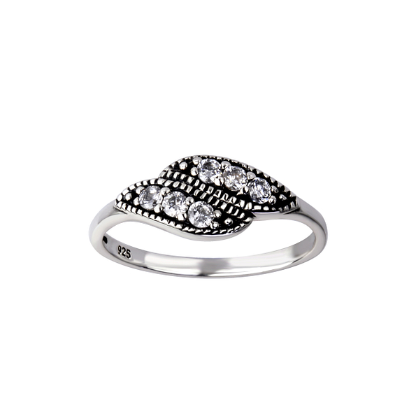 Silver Geometric Ring - Wholesale - 26136