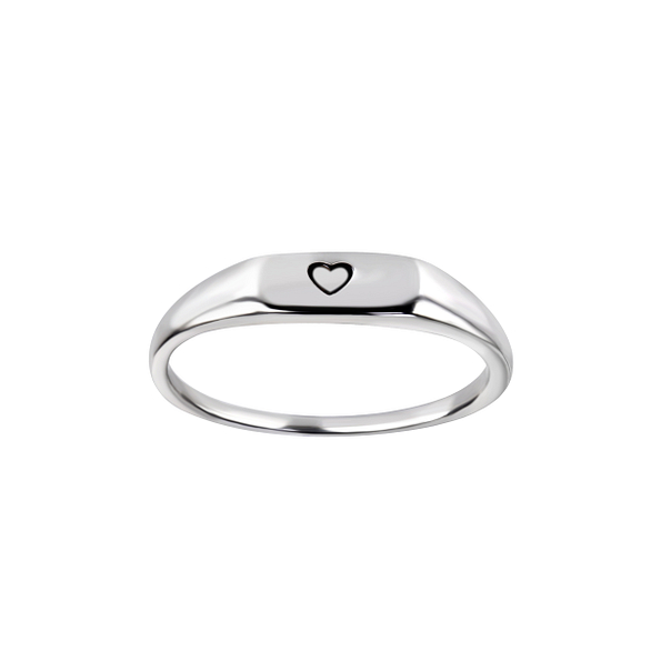 Silver Heart Ring - Wholesale - 26143