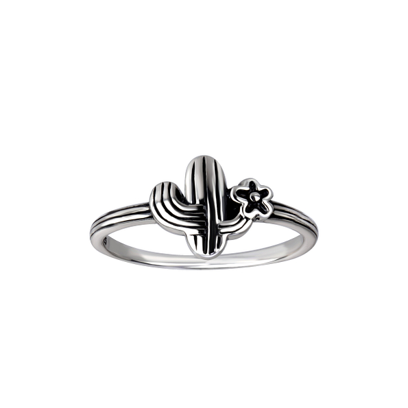 Silver Cactus Ring - Wholesale - 26145