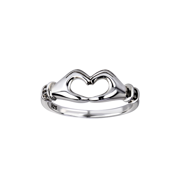 Silver Heart Ring - Wholesale - 26150