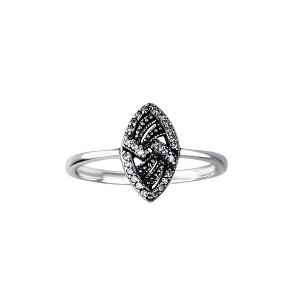 Silver Geometric Ring - Wholesale - 26152