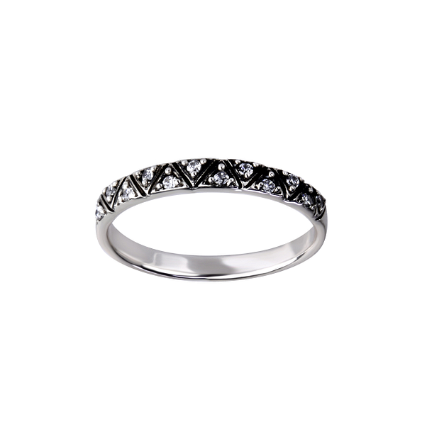 Silver Geometric Ring - Wholesale - 26157