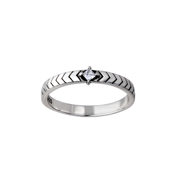 Silver Geometric Ring - Wholesale - 26159