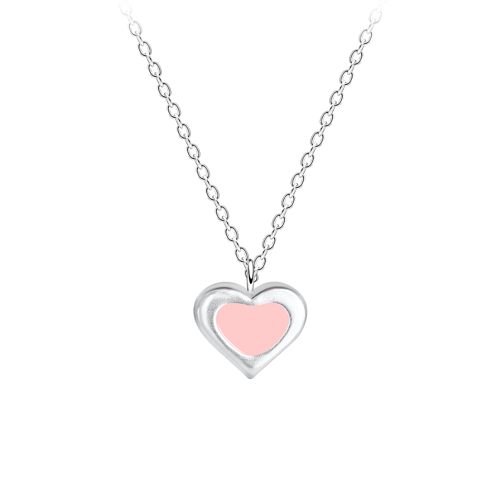 925 Silver Jewelry Silver Heart Necklace 7282