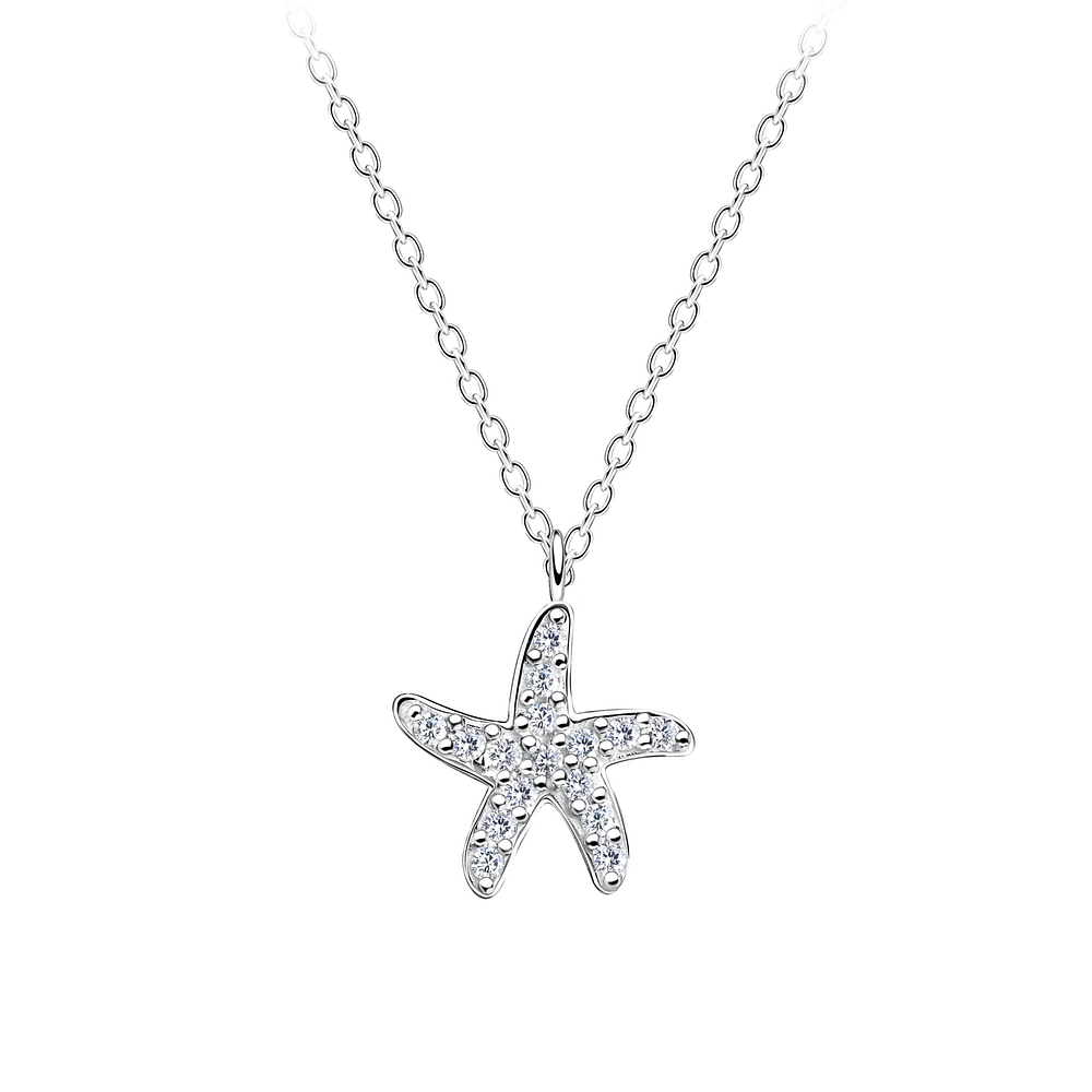 Wholesale Silver Starfish Necklace