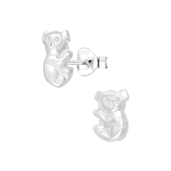 Wholesale Silver Koala Bear Stud Earrings