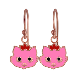 Wholesale Silver Cat Earrings
