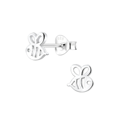Wholesale Silver Bee Stud Earrings