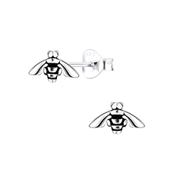 Wholesale Silver Bee Stud Earrings