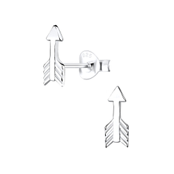 Wholesale Silver Arrow Stud Earrings