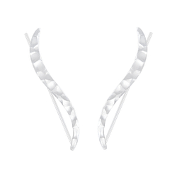 Wholesale Silver Curved Ear Climbers