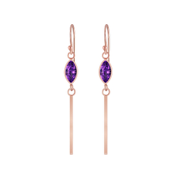 Wholesale Silver Marquise Cubic Zirconia Earrings