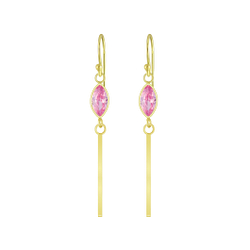 Wholesale Silver Marquise Cubic Zirconia Earrings