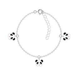 Wholesale Silver Panda Bracelet