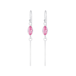 Wholesale Silver Marquise Cubic Zirconia Earrings