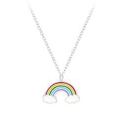 Wholesale Silver Rainbow Necklace