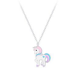 Wholesale Silver Unicorn Necklace