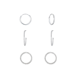 Wholesale Silver Wire Earrings Set