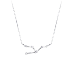 Wholesale Silver Taurus Constellation Necklace