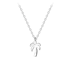Wholesale Silver Palm Tree Necklace
