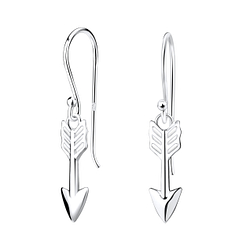 Wholesale Silver Arrow Earrings