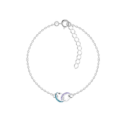 Wholesale Silver Circle Crystal Bracelet