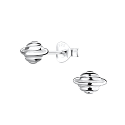 Wholesale Silver Saturn Stud Earrings