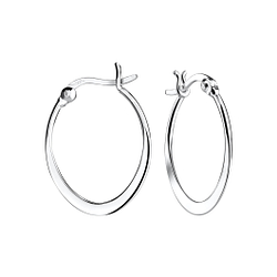 Wholesale Silver French Lock Hoop Earrings
