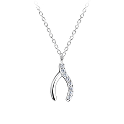 Wholesale Silver Wishbone Necklace