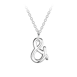 Wholesale Silver Letter & Necklace