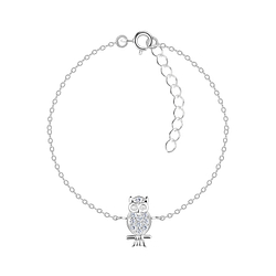 Wholesale Silver Owl Bracelet