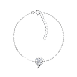 Wholesale Silver Clover Bracelet
