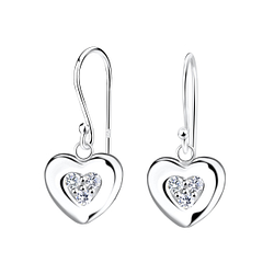 Wholesale Silver Heart Earrings