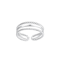 Wholesale Silver Twisted Toe Ring