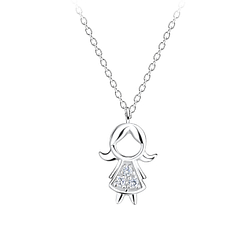 Wholesale Silver Girl Necklace
