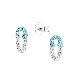 Wholesale Silver Safety Pin Stud Earrings