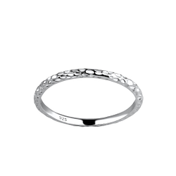 Wholesale Silver Hammered Ring