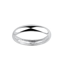 Wholesale 3.5mm Silver Band Ring