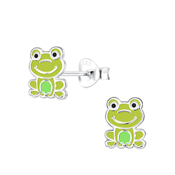 Wholesale Silver Frog Stud Earrings