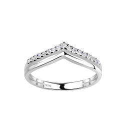 Wholesale Silver V-Shaped Ring