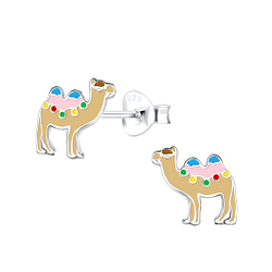 Wholesale Silver Camel Stud Earrings