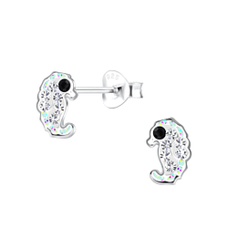 Wholesale Silver Seahorse Stud Earrings