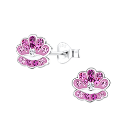 Wholesale Silver Shell Stud Earrings